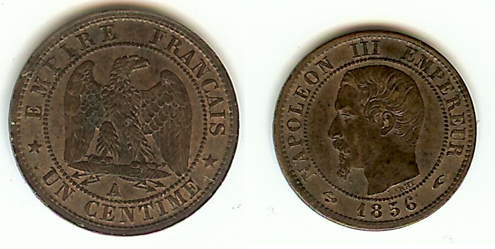 Centime Napoléon III 1856A EF+
